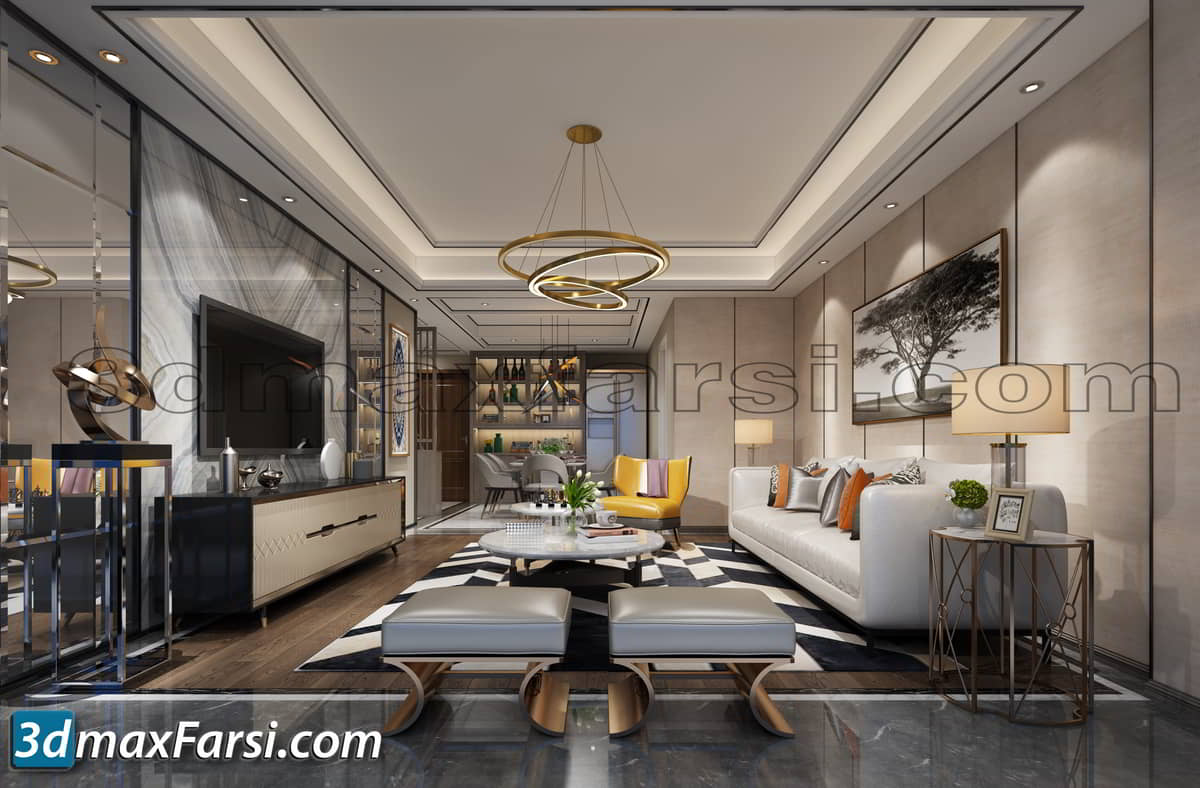 Living room modern furniture 91 - 3dmaxfarsi