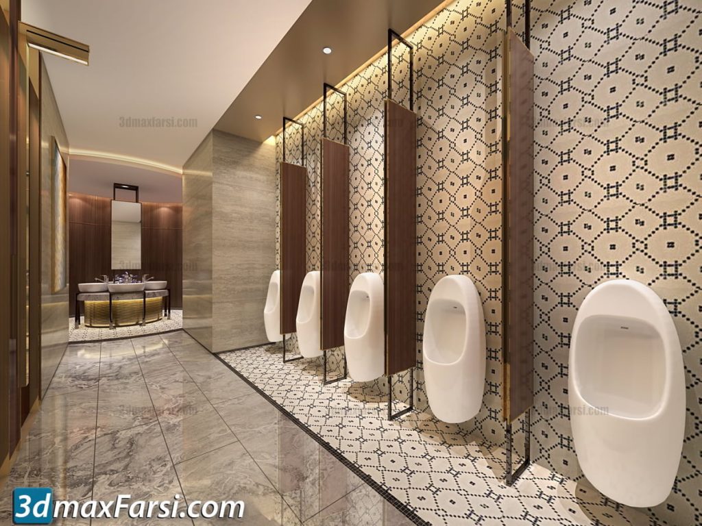 Modern public restroom 36 3dmaxfarsi