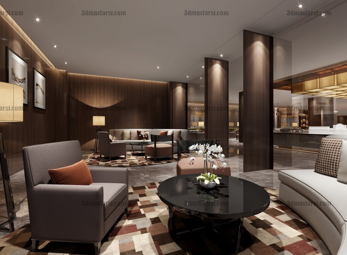 HOTEL LOBBY interior 3D Models 1