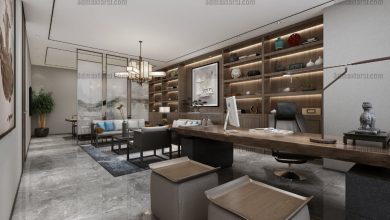 Manager office 3d scene 1 3ds max vray