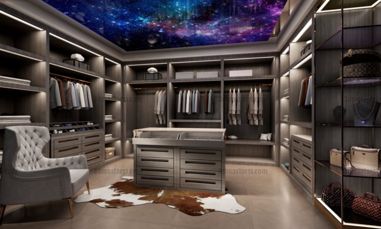Cloakroom 3d scene 11 3ds max vray