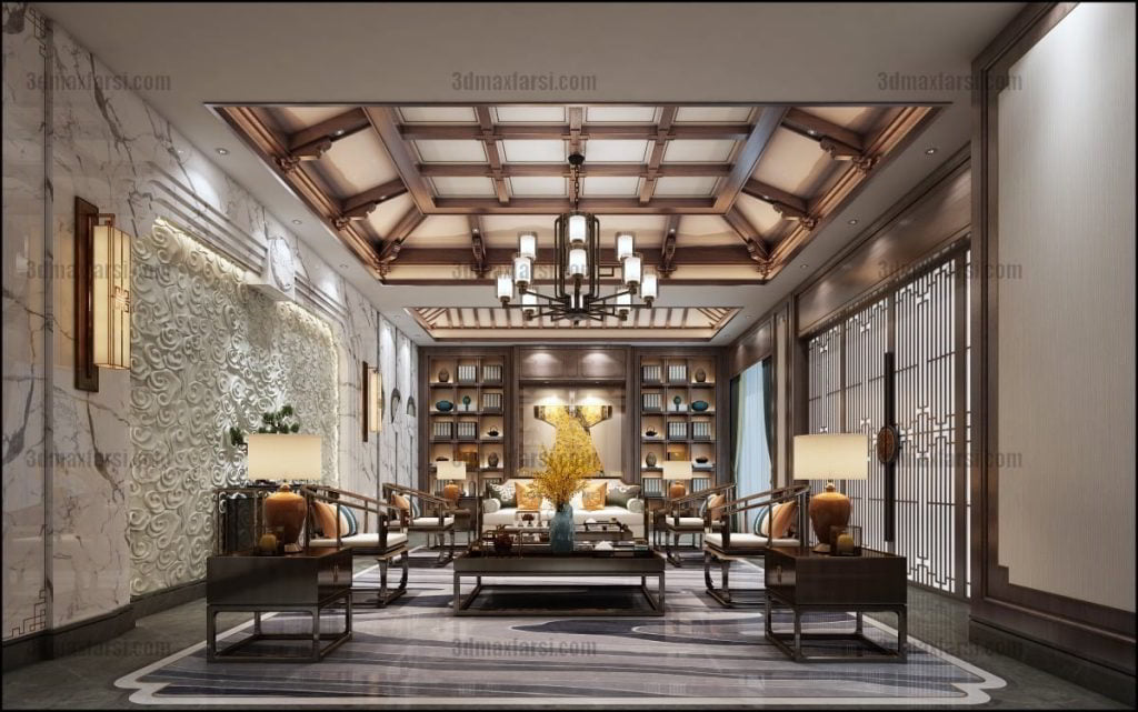 Negotiate room 3d scene 13 3dmaxfarsi