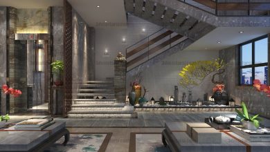 3d model Corridor, elevator, Lobby 24