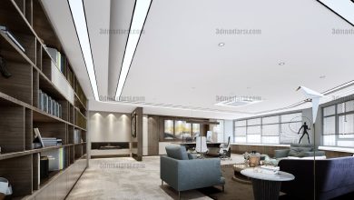 Manager office 3d scene 28 3ds max vray render