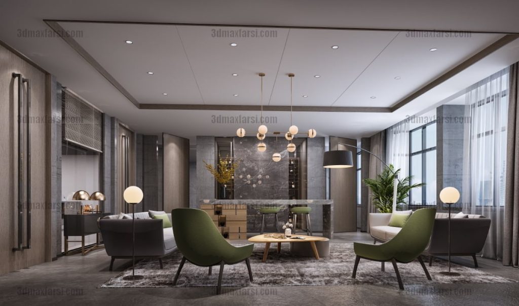 Negotiate room 3d scene 39 3dmaxfarsi