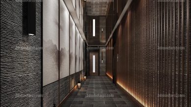 3D scene Corridor elevator interior 7