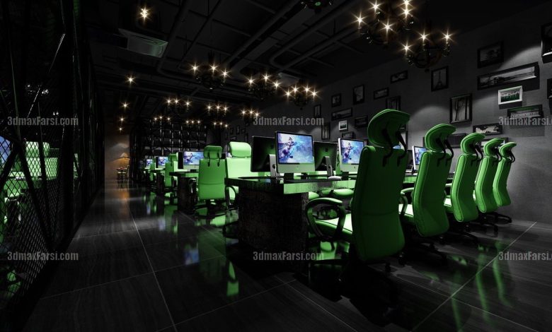 Internet Cafes - Internet Bar 3D scene 5