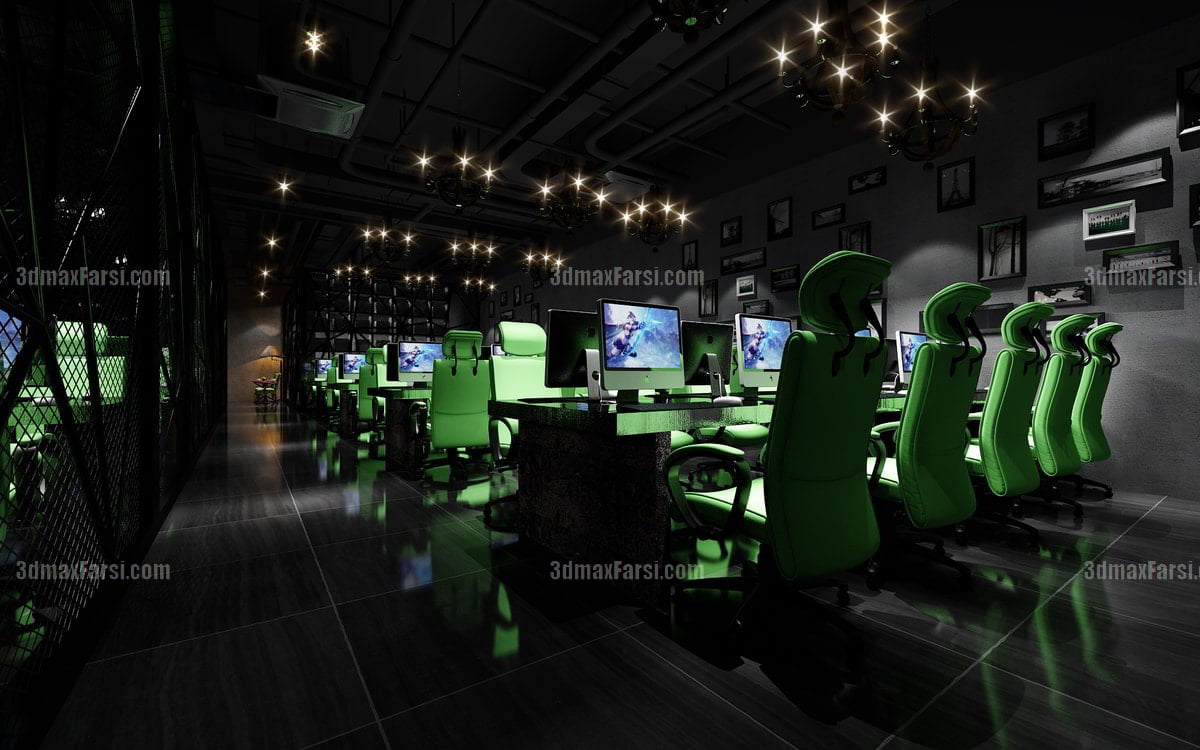 Internet Cafes - Internet Bar 3D scene 5