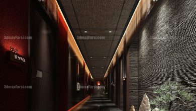 3D scene Corridor elevator interior 63