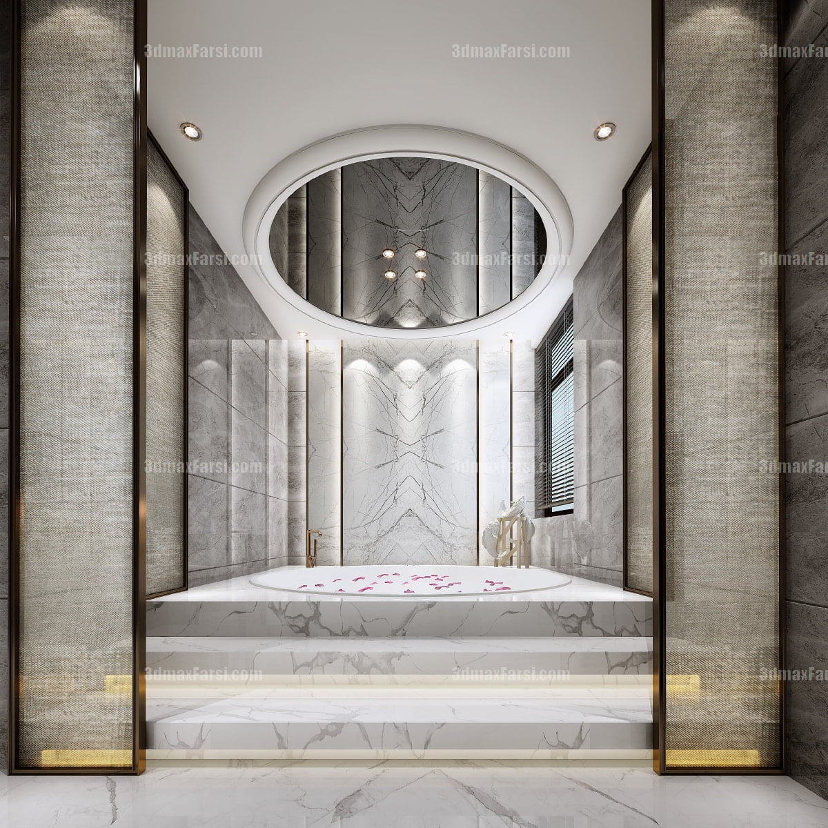 3D scene Corridor elevator interior 76