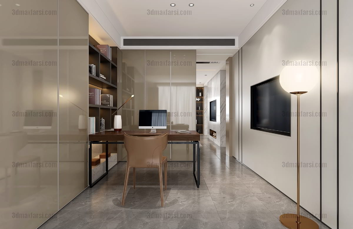 20.1 3d study room interior design