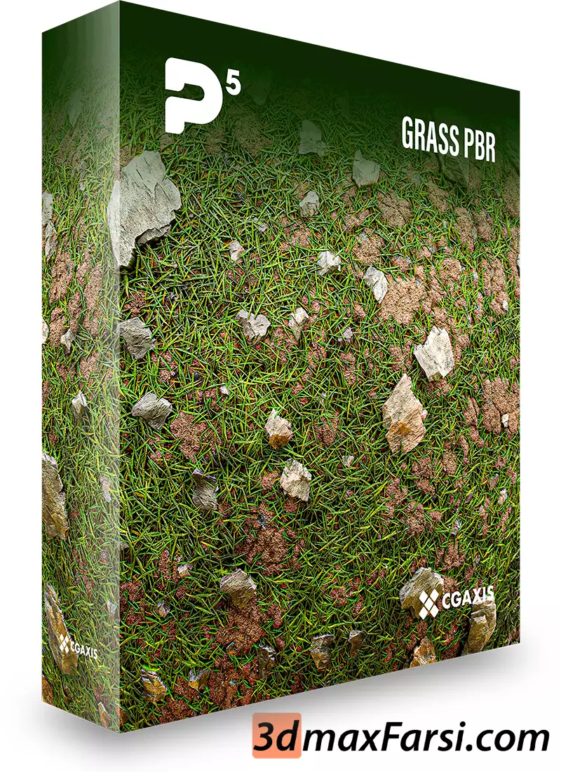 CGAxis – Physical 5 Grass PBR Textures free download
