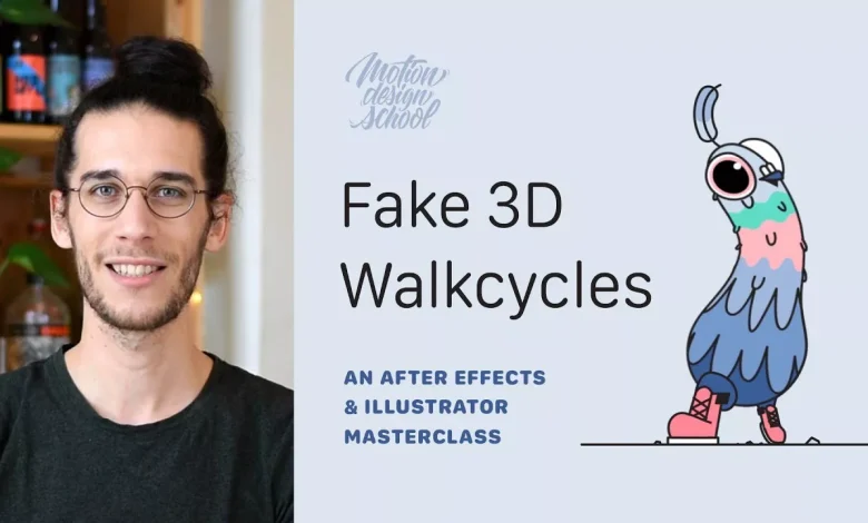 Motion Design School – Fake 3D Walkcycles in After Effects Course free download