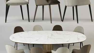 3dsky - Chairs by Giorgetti Selene Giorgetti Mizar table