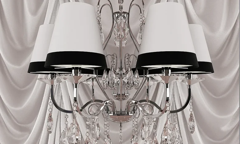 Chandelier hanging IDEAL LUX DOMUS SP6-93147 - Pendant light - 3D model