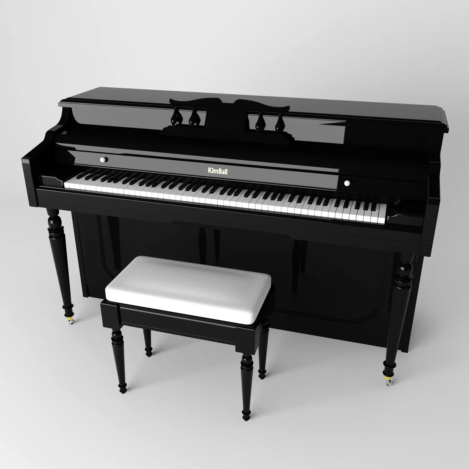 3dsky - Classical piano - Musical instrument - 3D model