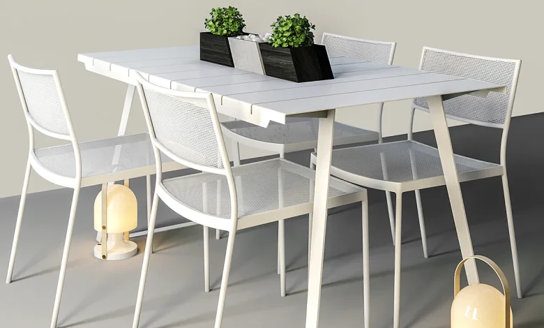3dsky - Copenhagen Chairs & Table - Table + Chair - 3D model