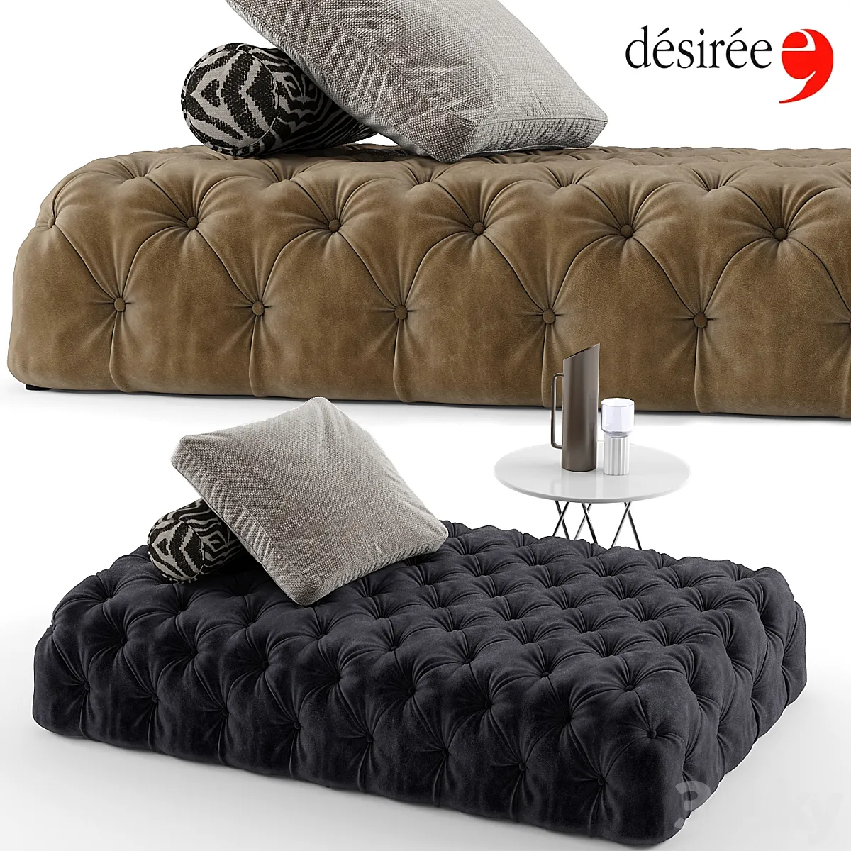 3dsky - Desiree rollking sofa set - Other soft seating - 3D model