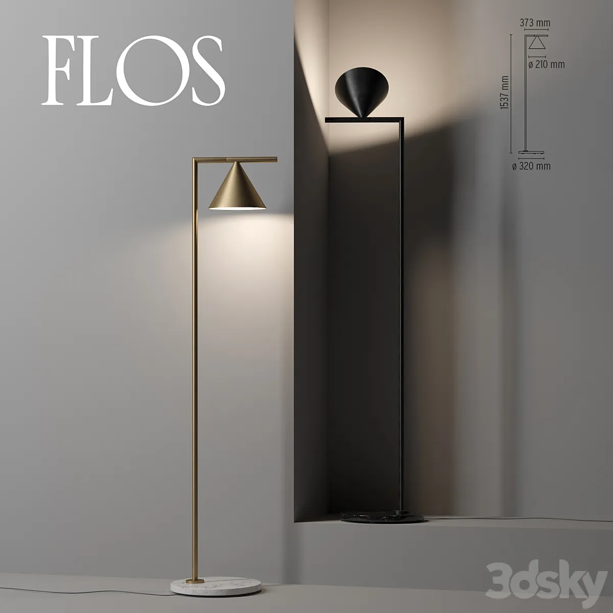 FLOS Captain Flint - Floor lamp - 3D model