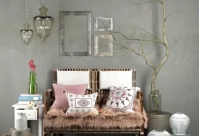 Hubsch interior rattan set - Other - 3D model
