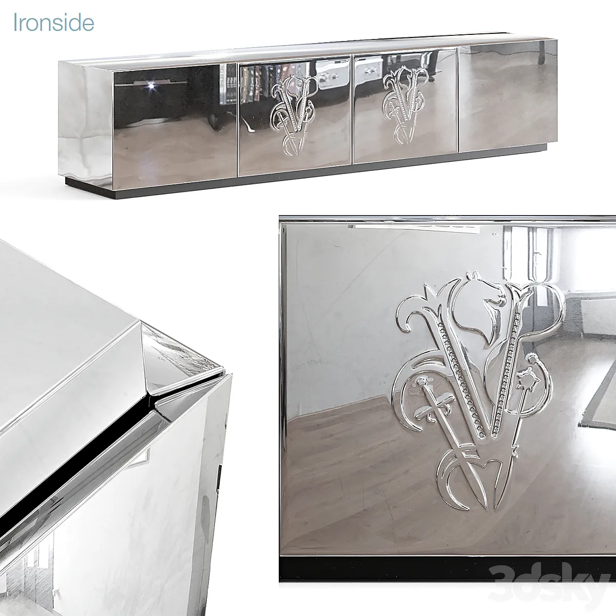 IPE CAVALLI VISIONNAIRE Ironside - Sideboard & Chest of drawer - 3D model