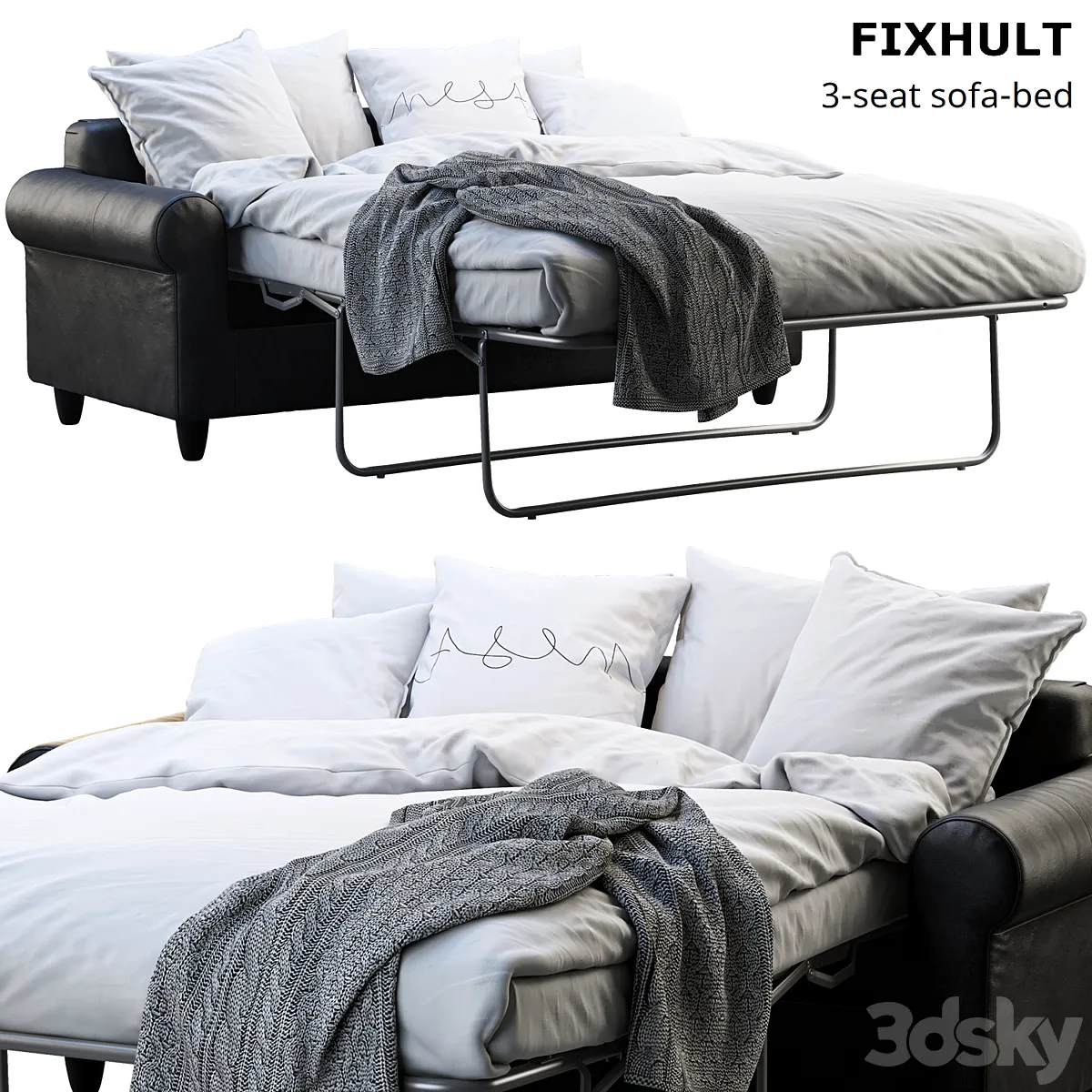 Ikea Fixhult sofa-bed - Bed - 3D model
