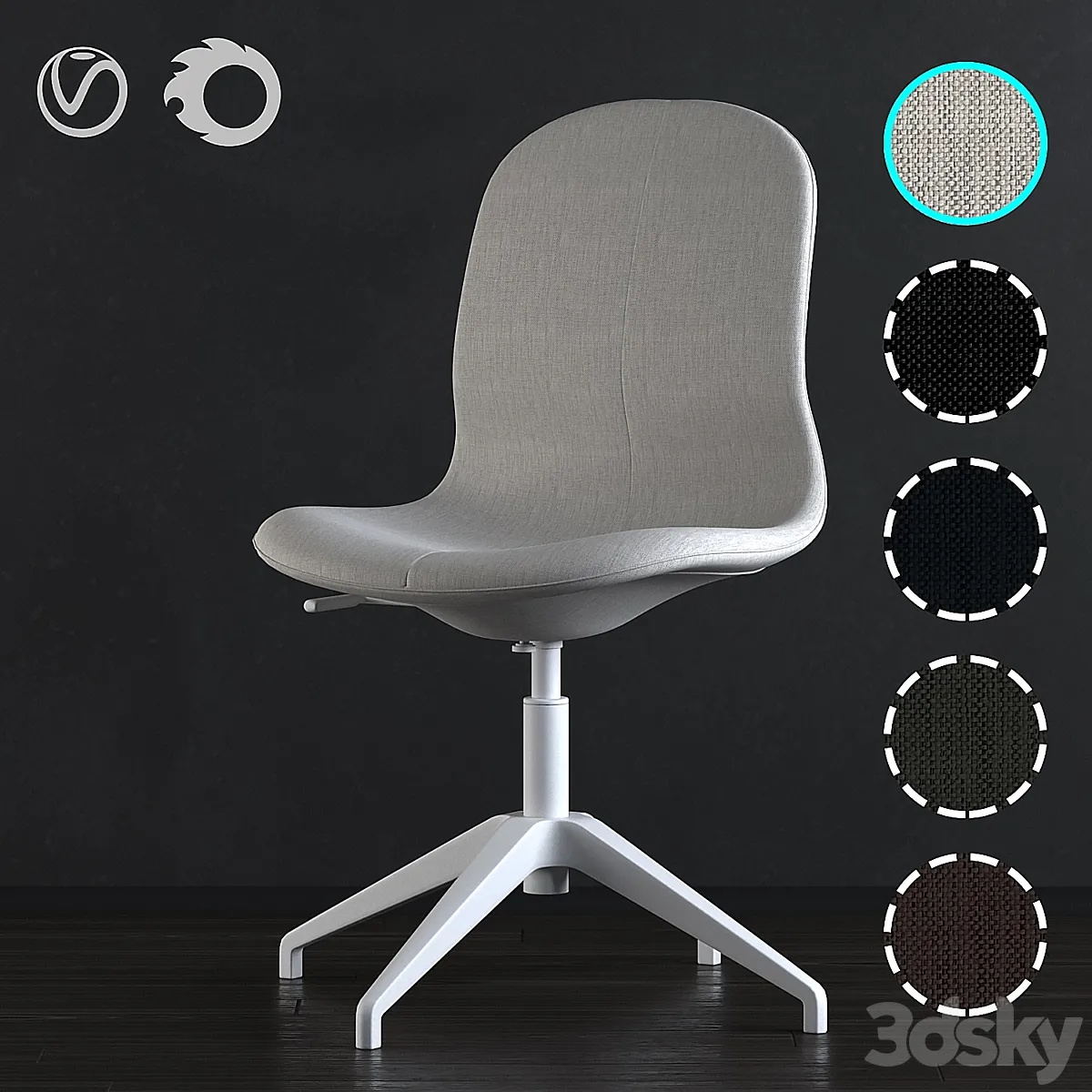 Ikea LANGFJALL chair 02 - Chair - 3D model