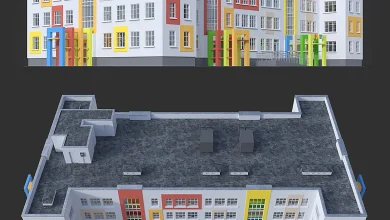 Kindergarten -Rainbow- - Building - 3D model