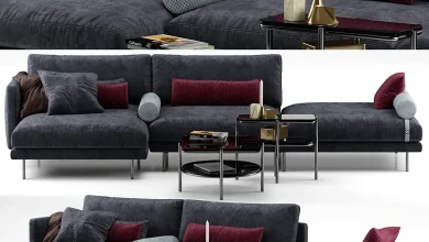 Mies sofa - Calligaris - Sofa - 3D model