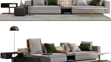 Minotti Yang - Sofa - 3D model