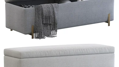 Mod Storage Bench (54 -) soft seating - 3D model
