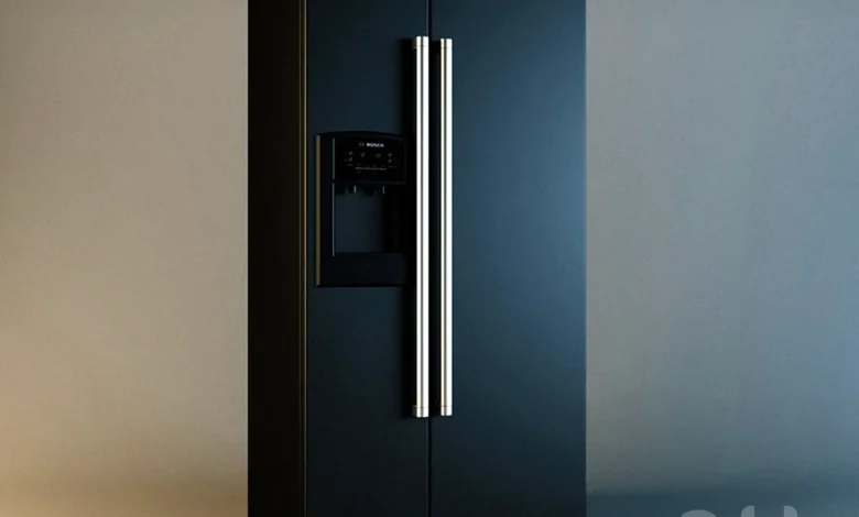 Refrigerator Bosch KAN 58A55 - Kitchen appliance - 3D model