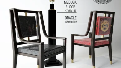 3dsky - versace- oracle + medusa - Chair - 3D model