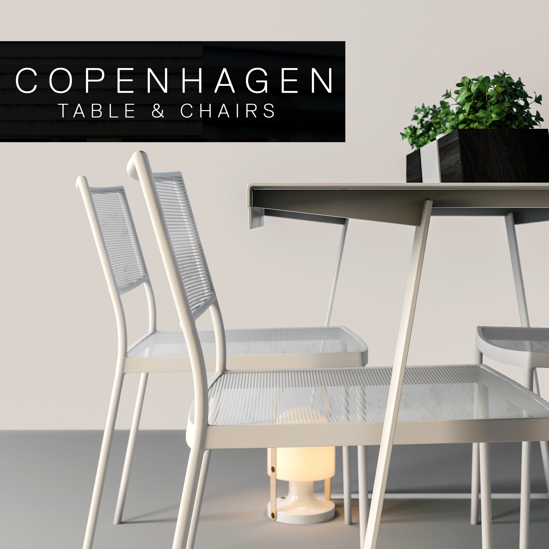 Copenhagen Chairs & Table - Table + Chair