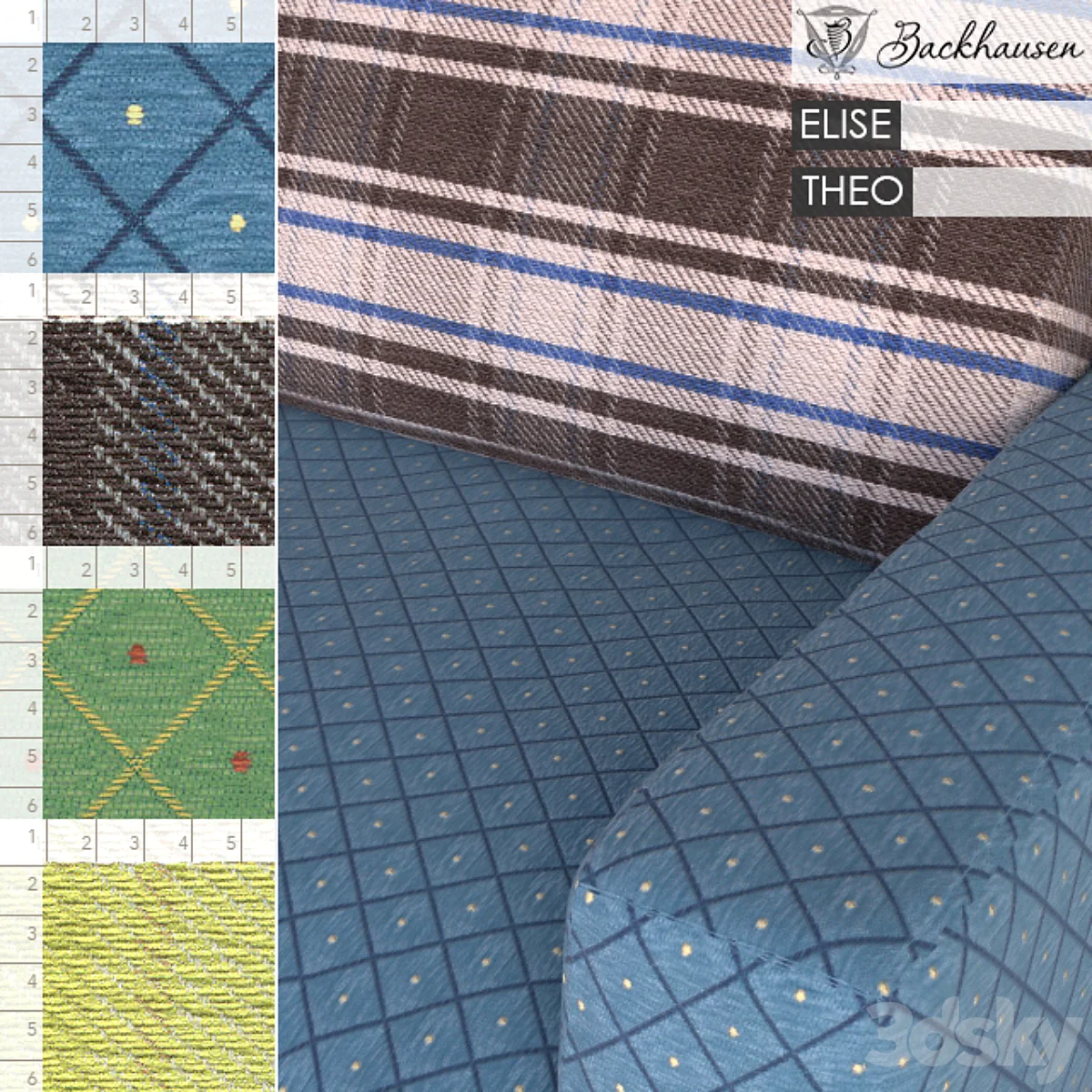 3dsky – Backhausen Fabric ELISE, THEO download
