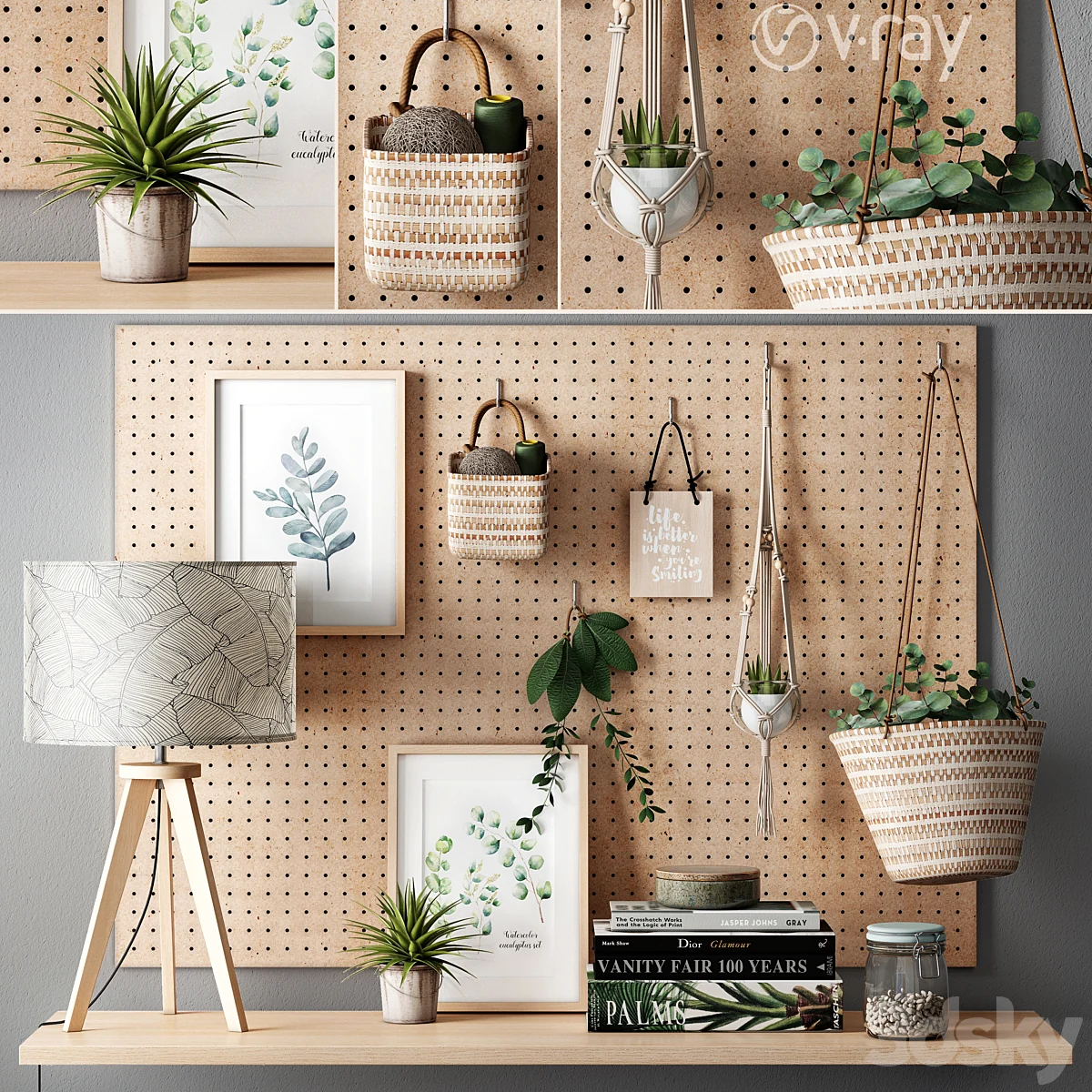 3dsky – Maisons du Monde Decoration Set