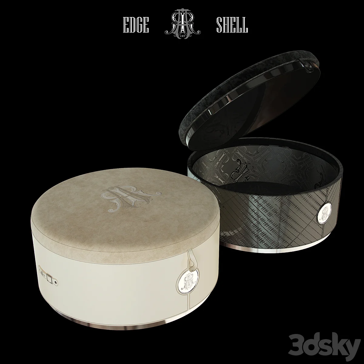 3dsky – Pouf ART EDGE and SHELL download