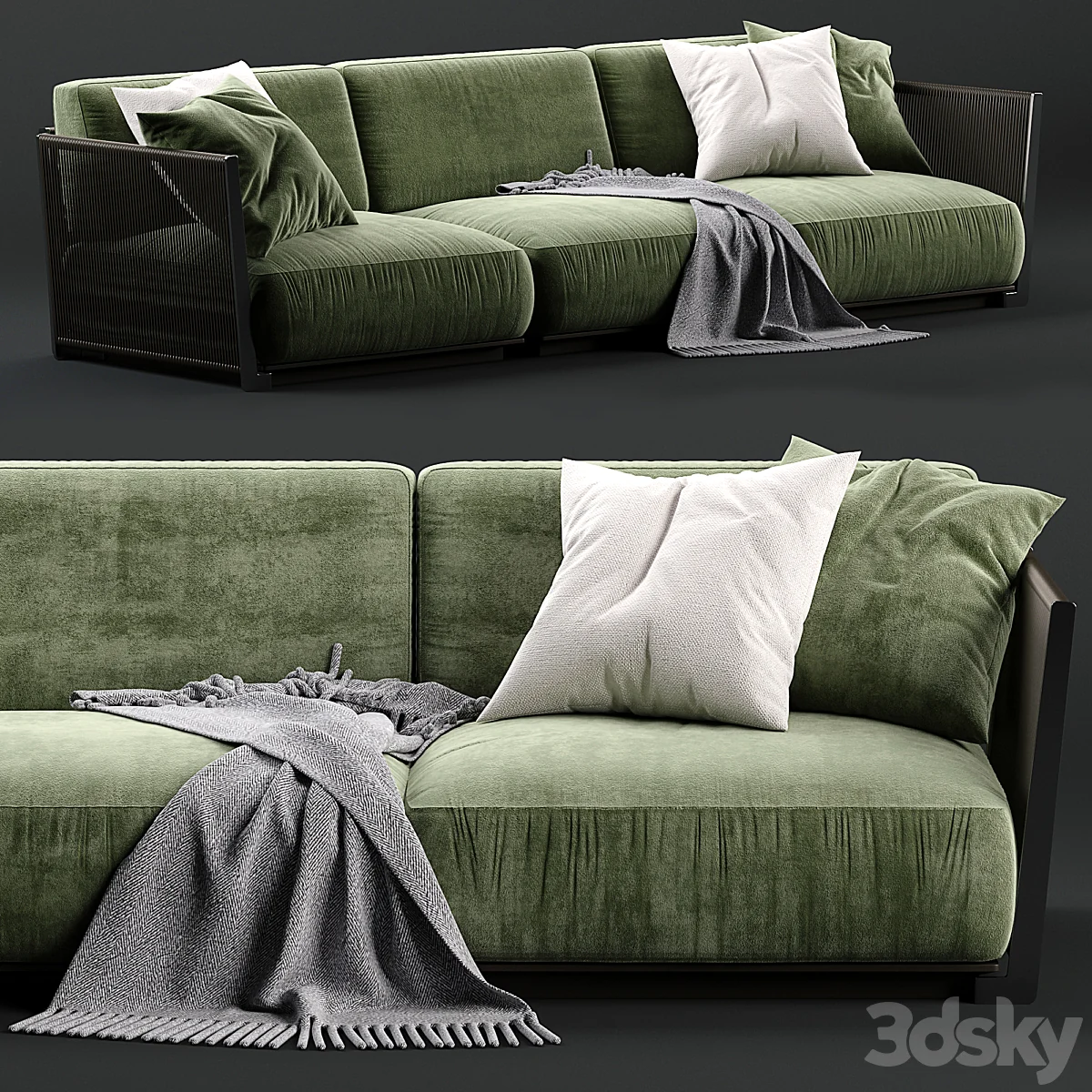 3dsky – Sofa Vulcano Flexform