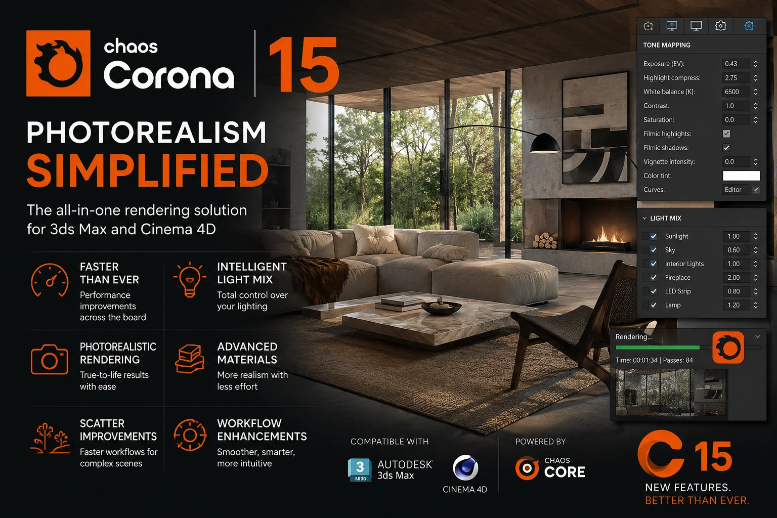 [Free] Chaos Corona 15.1 for 3ds Max 2018-2027