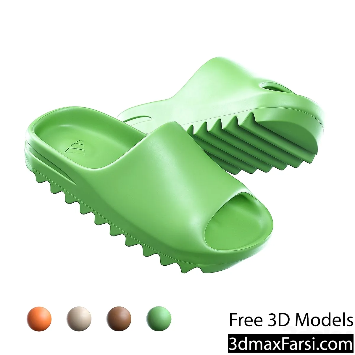 3dsky – Adidas Yeezy Slide n four colors 3d models