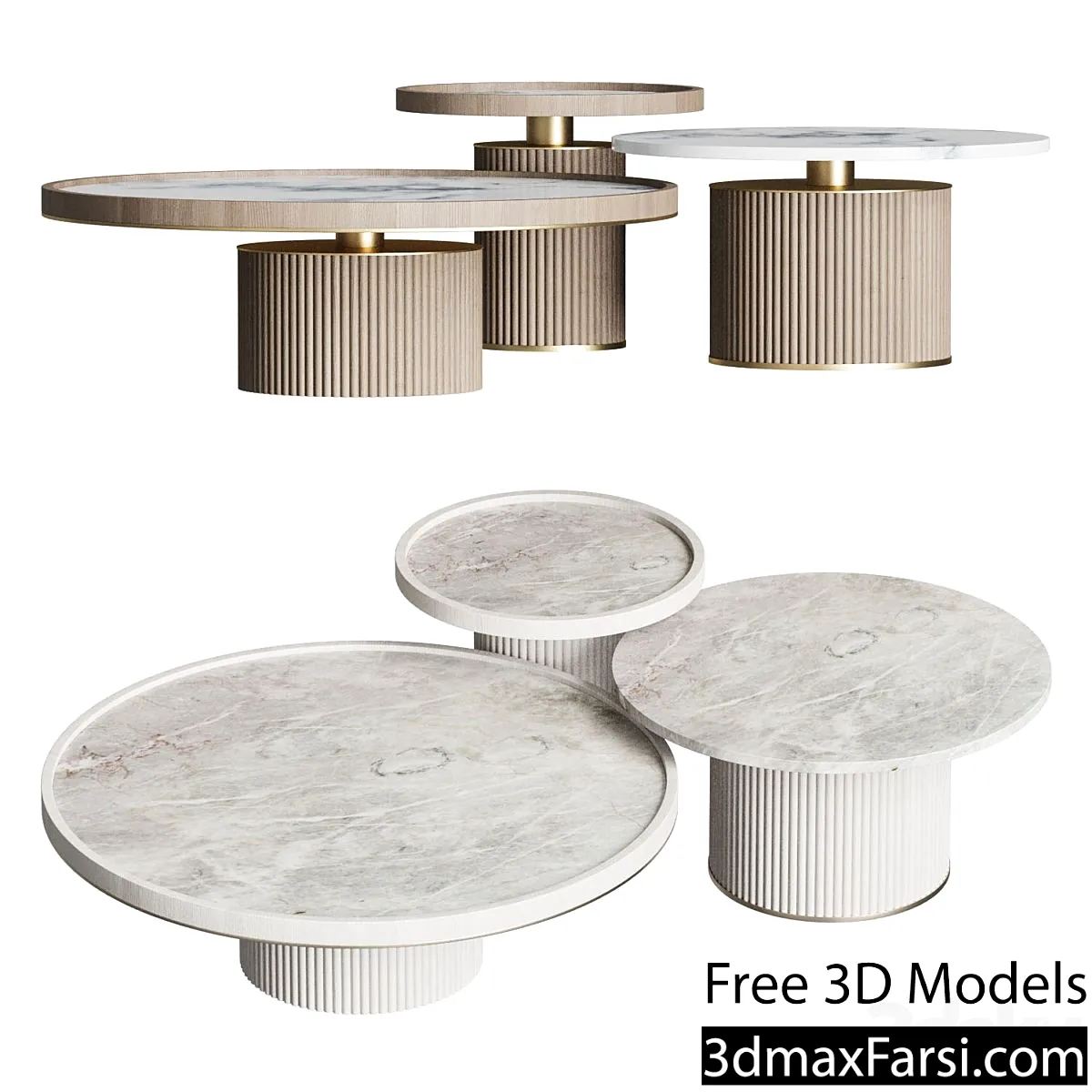 3dsky – Ana Roque Tenor Coffee Tables download 3d models download
