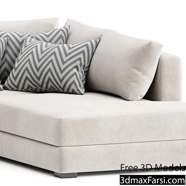 3dsky – BLAKE LARGE OPEN END CORNER SOFA download 3d models download