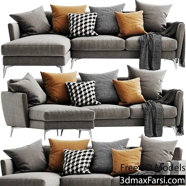 3dsky – Boconcept OSaka 5 Chaise Lounge download 3d models download