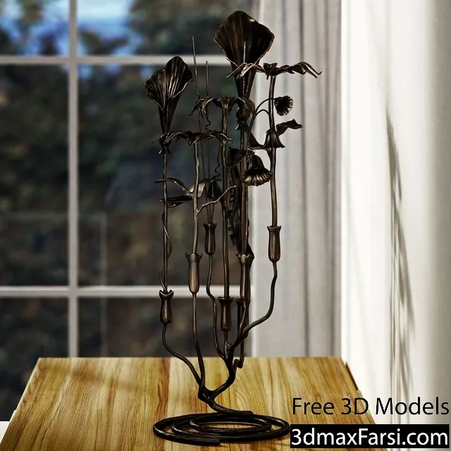 3dsky – Bouquet iron download 3d models download free