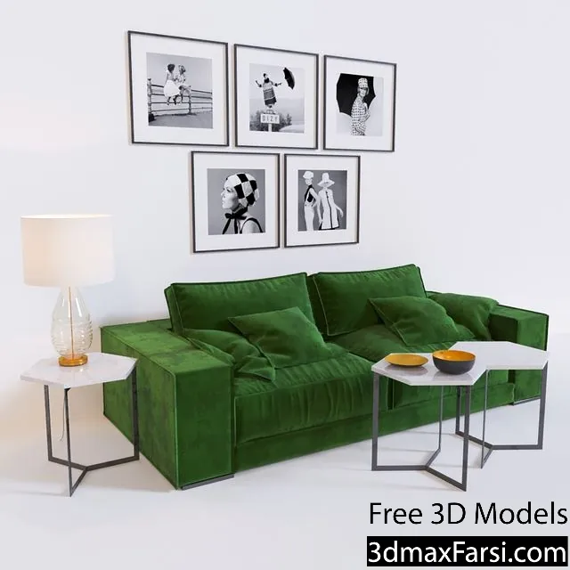 3dsky – Budapest Soft Sofa download 3d models download free