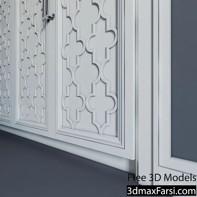 3dsky – Built-in wardrobe 04 fitted wardrobe 04