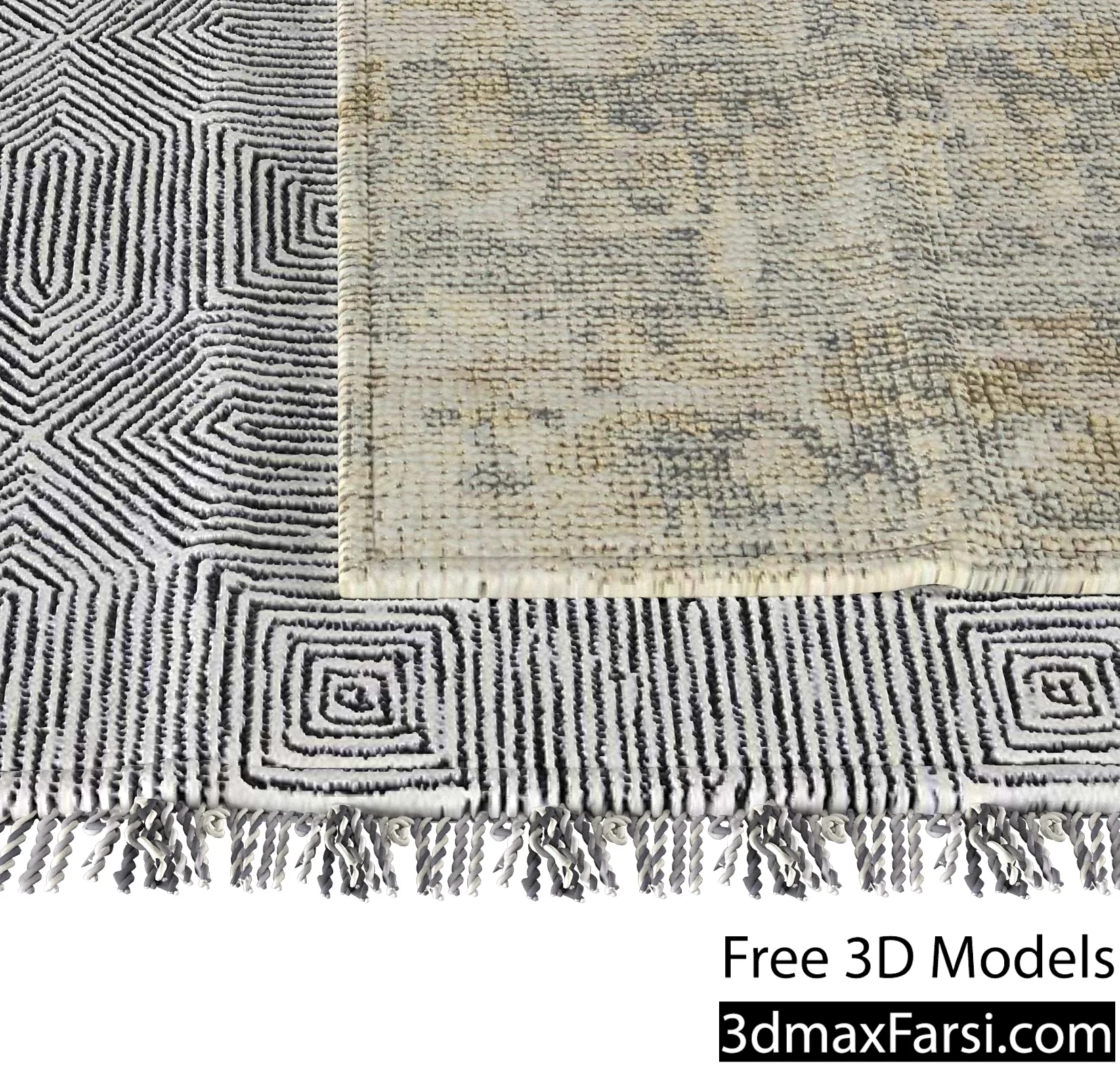 3dsky – Carpets 01 with fringe 3d models free