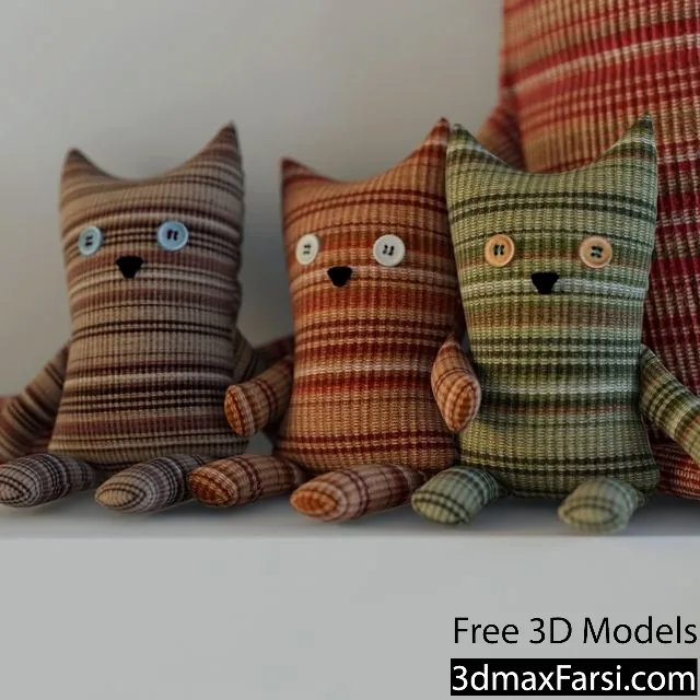 3dsky – Cats knitted 3d models download