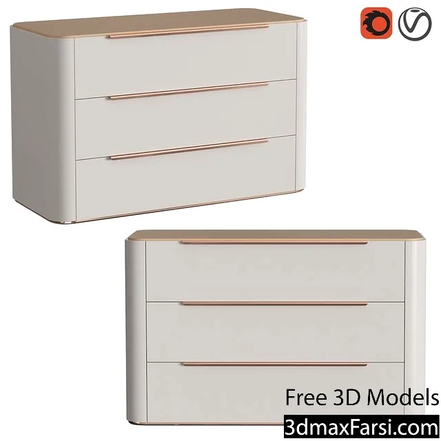 3dsky – Chest Of Drawers BAMBOO 3d models download