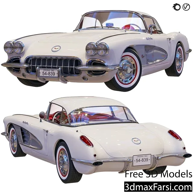Chevrolet Corvette Coupe 1960 With A Roof